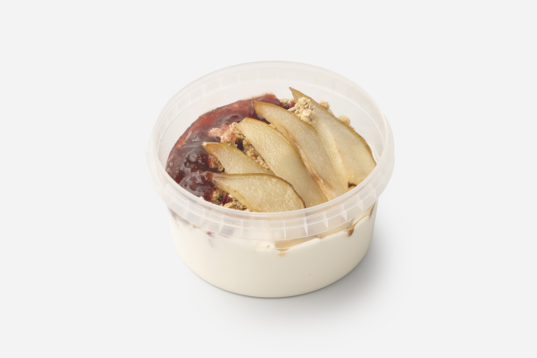 

Гранола ВкусВилл с печеной грушей и вишневым вареньем 360 г