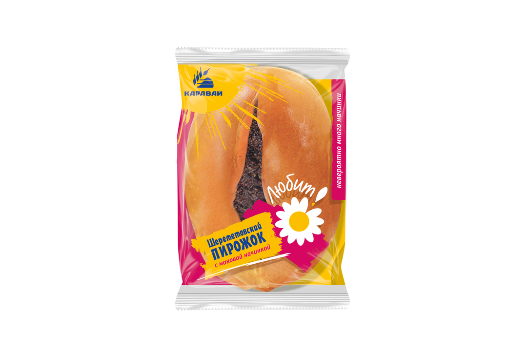 

Пирожок Каравай Шереметовский с маковой начинкой 70 г