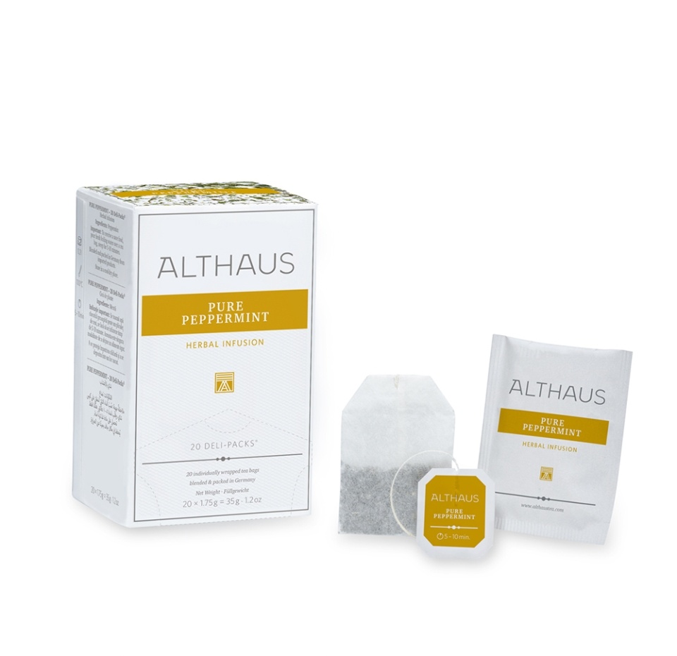 

Чай травяной Althaus Pure Peppermint пакетированный 20 шт. х 1.75 г