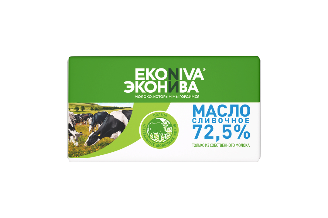 

Масло сливочное ЭкоНива 72.5% 180 г