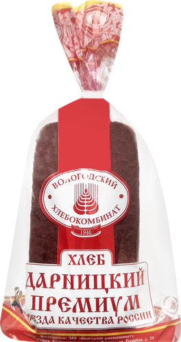 

Хлеб формовой Вологодский хлебокомбинат Дарницкий 700 г