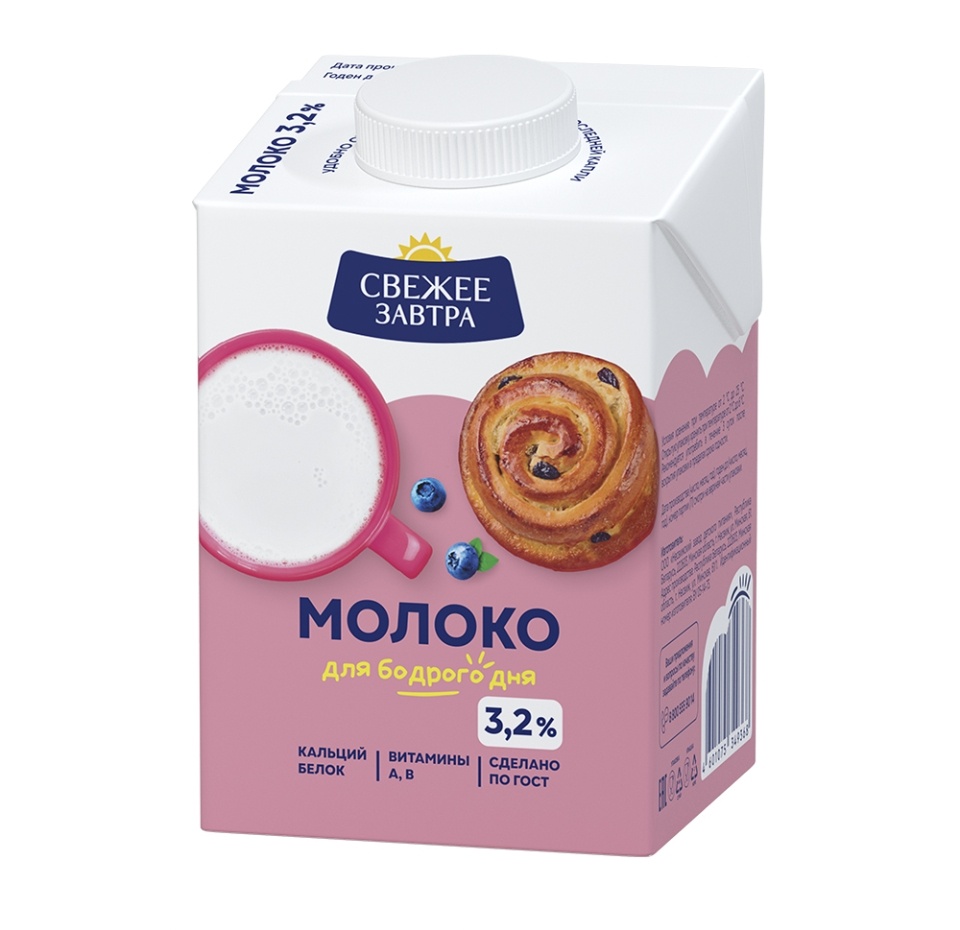 

Молоко Свежее Завтра ультрапастеризованное 3.2% 500 мл