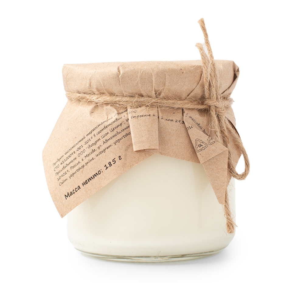 

Йогурт Yogurt shop с клубничным джемом 3.2% 185 г