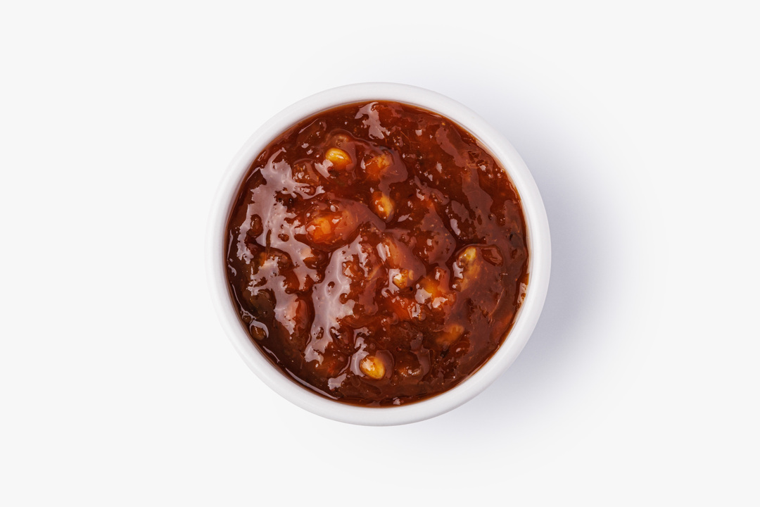 

Конфитюр ВкусВилл из апельсина крыжовника манго на сиропе топинамбура 200 г