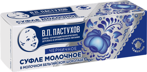 

Суфле молочное Завод В.П.Пастухова черника в молочном бельгийском шоколаде 50 г