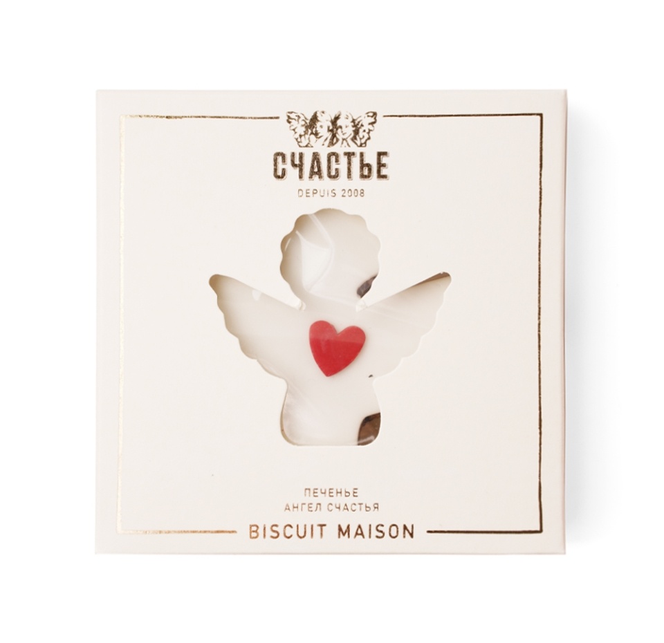 

Печенье кунжутное с морской солью и ганашем "Ангел" "Счастье"