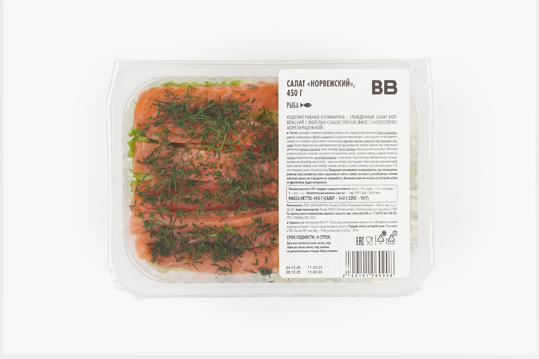 

Салат ВкусВилл Норвежский 450 г