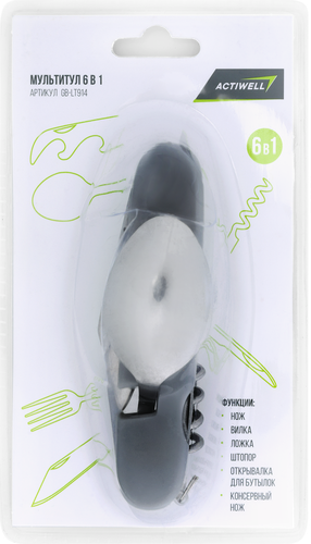 

Мультитул походный ACTIWELL Aqua 6 функций, Арт. MU101801-B