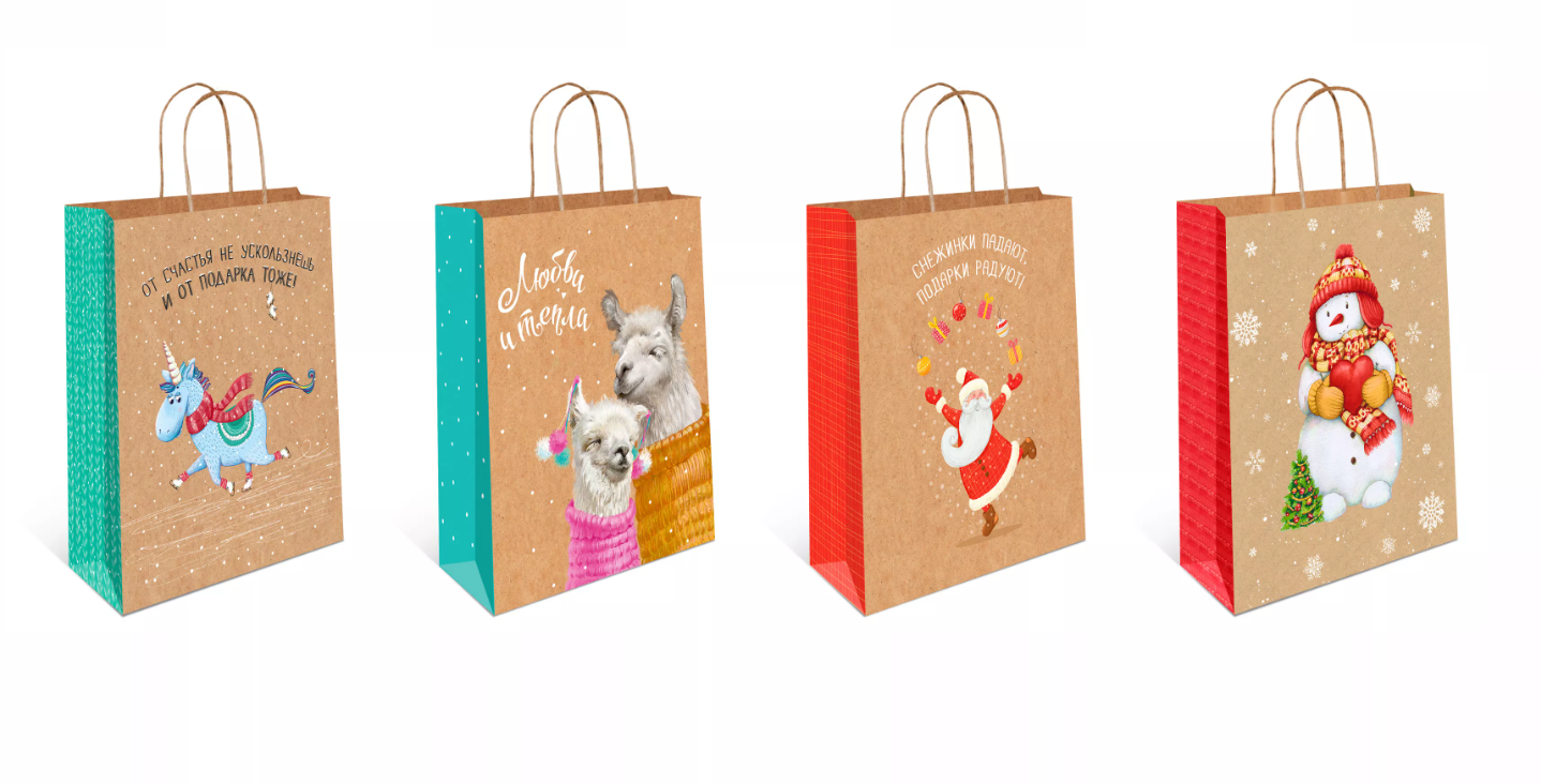 

Пакет подарочный Арт и Дизайн новогодний 36 х 26 х 11.5 см дизайн в ассортименте