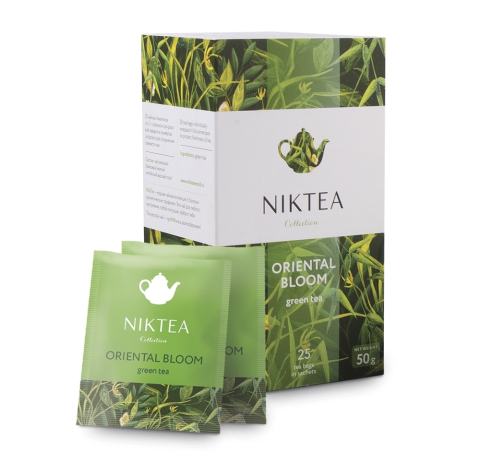 

Чай Niktea Oriental Bloom зеленый 25 пакетиков 50 г