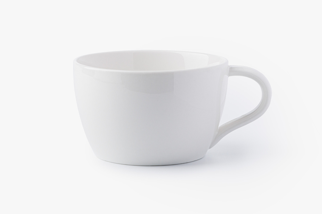 

Чашка чайная ВкусВилл фарфоровая 360 мл