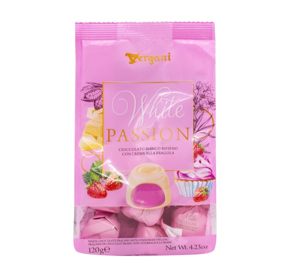 

Набор конфет Vergani White Passion Клубника, 120 г