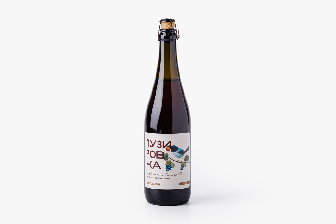 

Пузировка ВкусВилл с яблоком виноградом и апельсином 750 мл