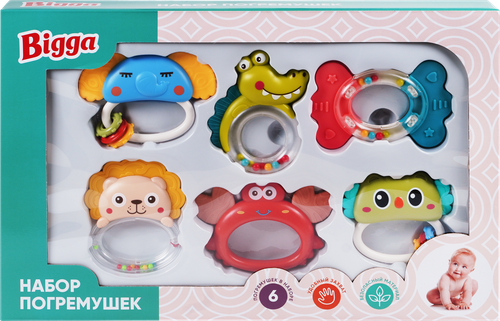 

Набор игровой Bigga Погремушки Арт. 991090112 6 шт.