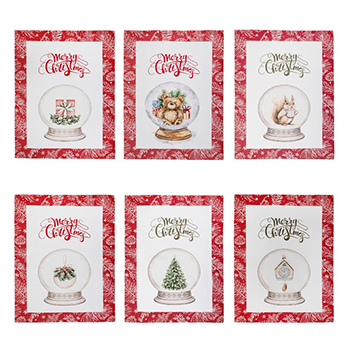 

Набор полотенец Vingi Ricami Тиффани снежный шар 50х70 см 6 шт