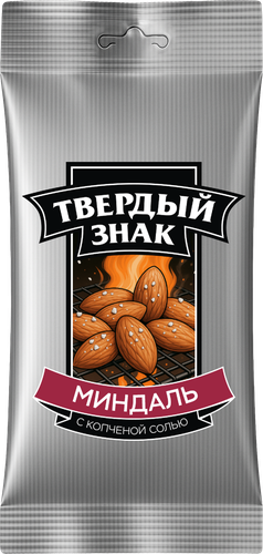 

Миндаль жареный Твердый знак с копченой солью 40 г