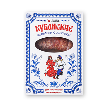 

Колбаски Taurus из свинины Кубанские с аджикой 400 г