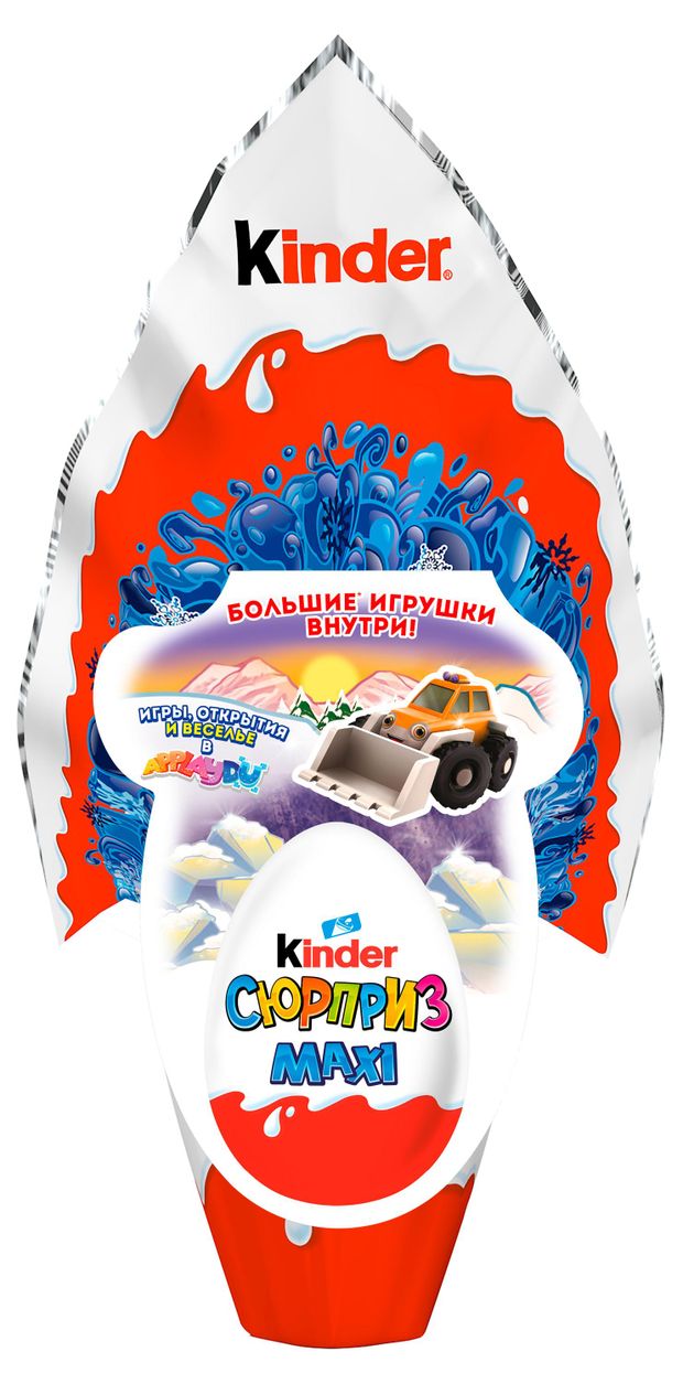 

Яйцо шоколадное Kinder Сюрприз игрушка в ассортименте 150 г