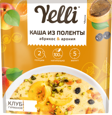 Каша полента Yelli Абрикос и арония 60 г