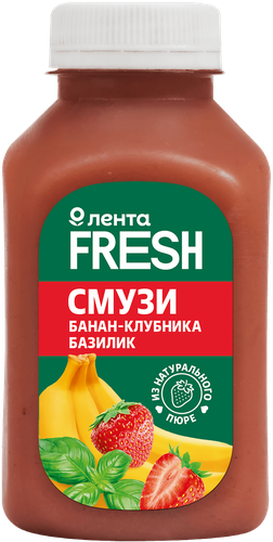 

Смузи Лента Fresh банан клубника базилик 300 мл