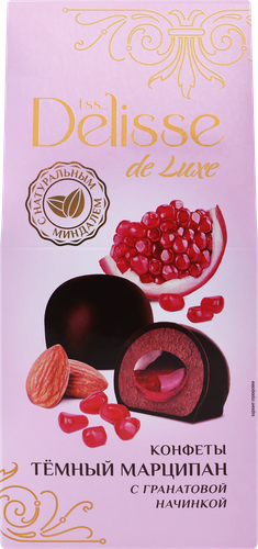 

Конфеты Delisse De Luxe темный марципан гранат 98 г