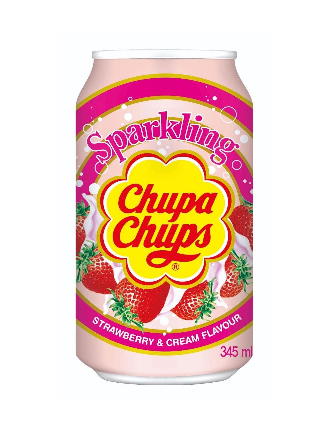 

Напиток сильногазированный Chupa Chups клубника со сливками 345 мл