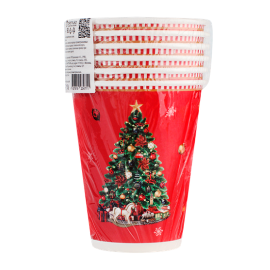 

Стакан бумажный Пакетико Рождественский вечер 250 мл