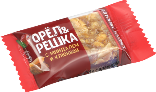 

Батончик Орел и Решка арахис миндаль клюква вес