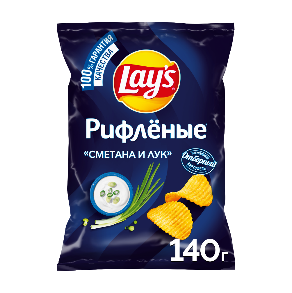 

Картофельные чипсы Lay's Сметана и лук 140 г