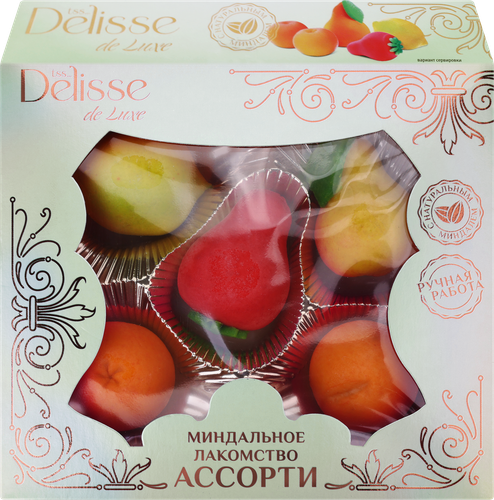 

Конфеты Delisse De Luxe Миндальное лакомство ассорти 100 г