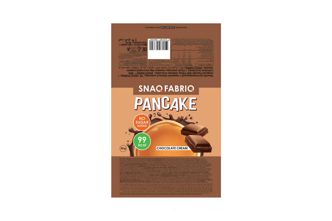 

Панкейк Snaq Fabriq нежный шоколад без сахара 45 г