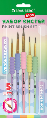 

Кисти для рисования Brauberg №1,2,3,4,5