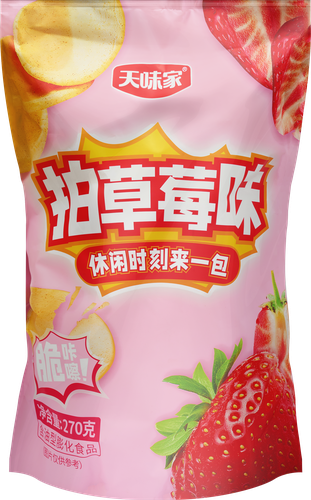 

Чипсы Tianweijia из батата Клубникиа 270 г