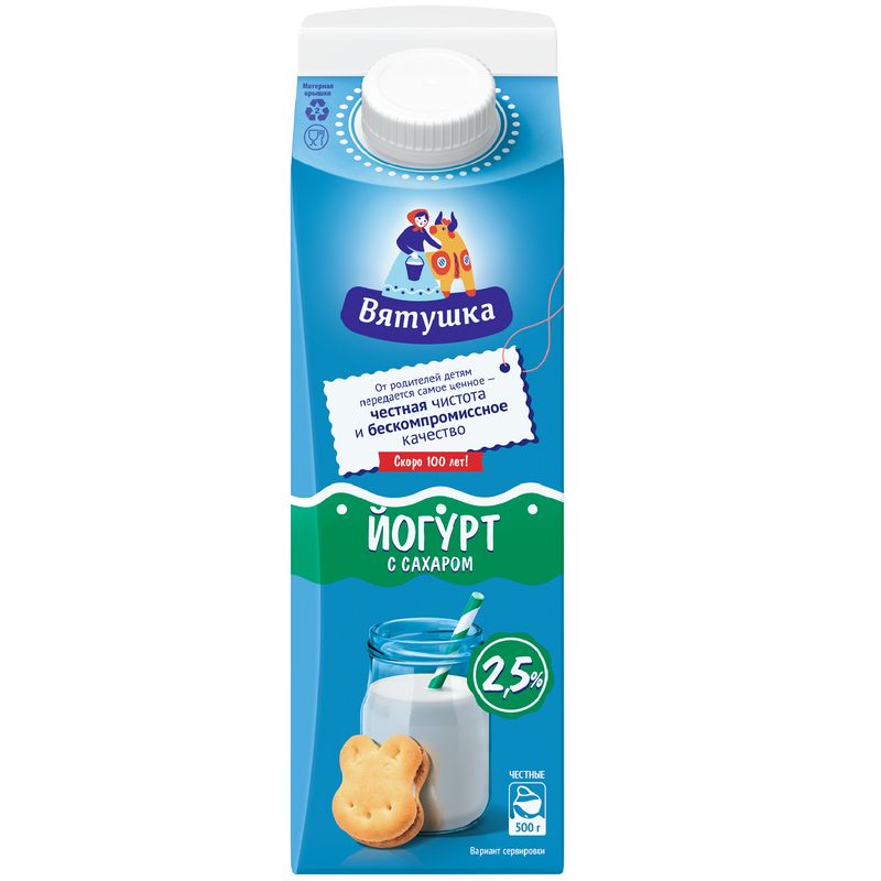 

Йогурт питьевой Вятушка, 2.5%, 500 г