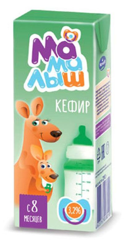 

Кефир для питания детей Мамалыш 3,2%, без змж 210 г