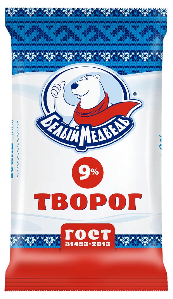 

Творог Белый Медведь 9%, 170 г