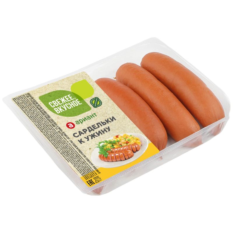 

Сардельки Ариант К ужину натуральная оболочка 380 г