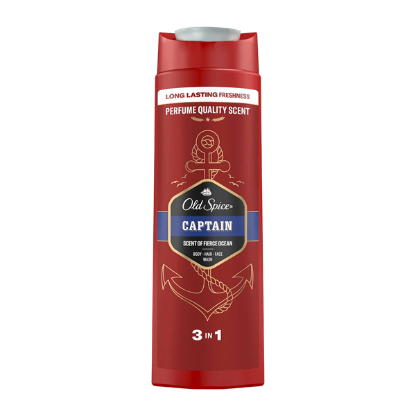 

Гель для душа и шампунь Old Spice Captain 2в1 400 мл дизайн в ассортименте