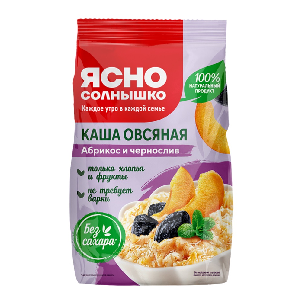 

Каша Ясно Солнышко овсяная с абрикосом и черносливом 300 г