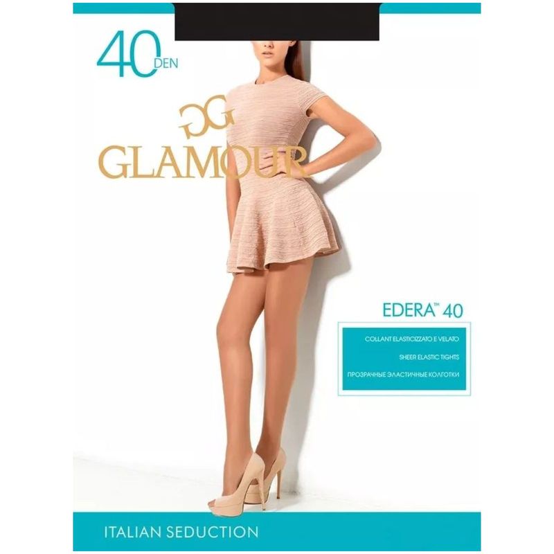 

Колготки женские Glamour Edera 40 den Nero размер 2
