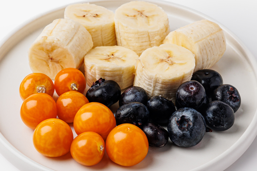 

Фруктовый микс Фруткорт банан голубика физалис 170 г