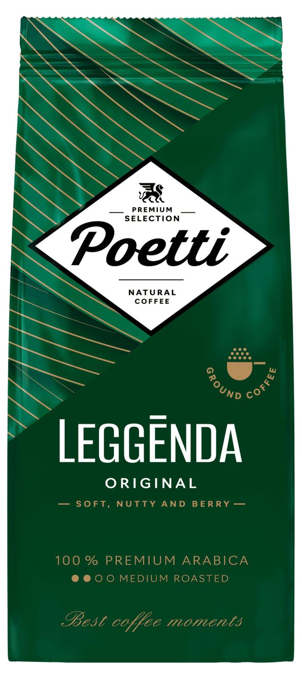

Кофе молотый Poetti Leggenda Original 250 г