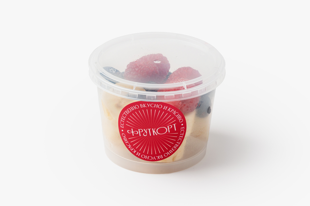 

Фруктовый микс Фруткорт банан голубика малина 160 г