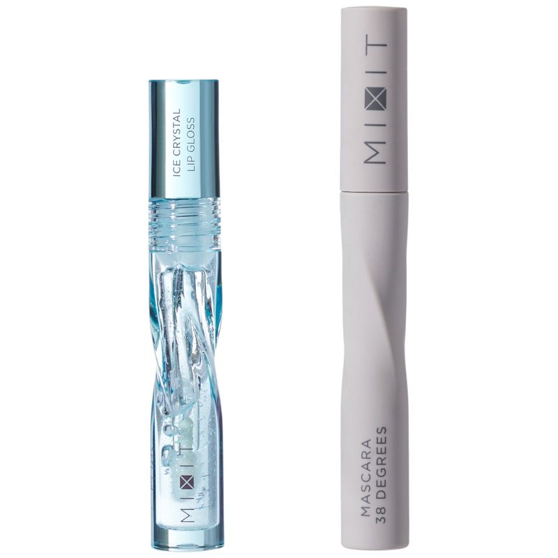 

Набор Mixit Make Up Iсe Glow Duo Термотушь для ресниц черная 6 г, Блеск для губ 3 мл