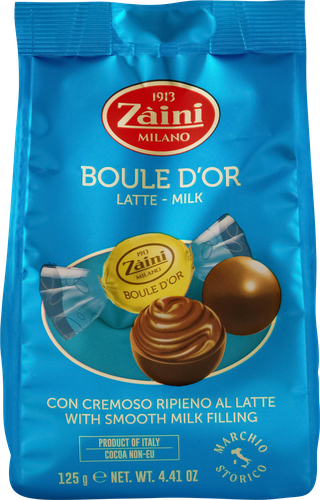 

Конфеты шоколадные Zaini Boule d'or из молочного шоколада 125 г