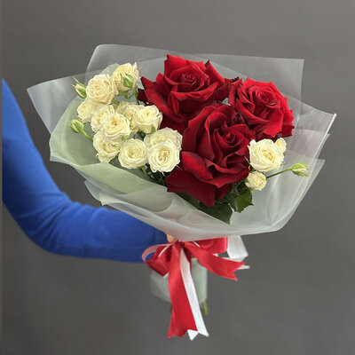 Букет с французскими розами "Flower Lover"
