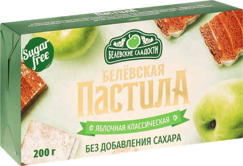 

Пастила Белевские сладости Яблочная классическая без сахара 200 г