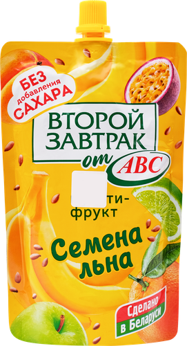 

Десерт фруктовый АВС Второй завтрак Мультифрукт с семенами льна 200 г