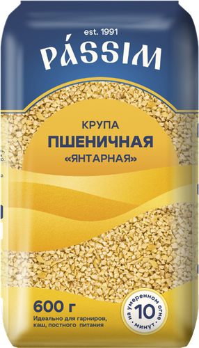 

Крупа пшеничная Пассим Янтарная полтавская №4 600 г