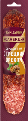 Колбаса сырокопченая Дым Дымыч с грецким орехом 200 г